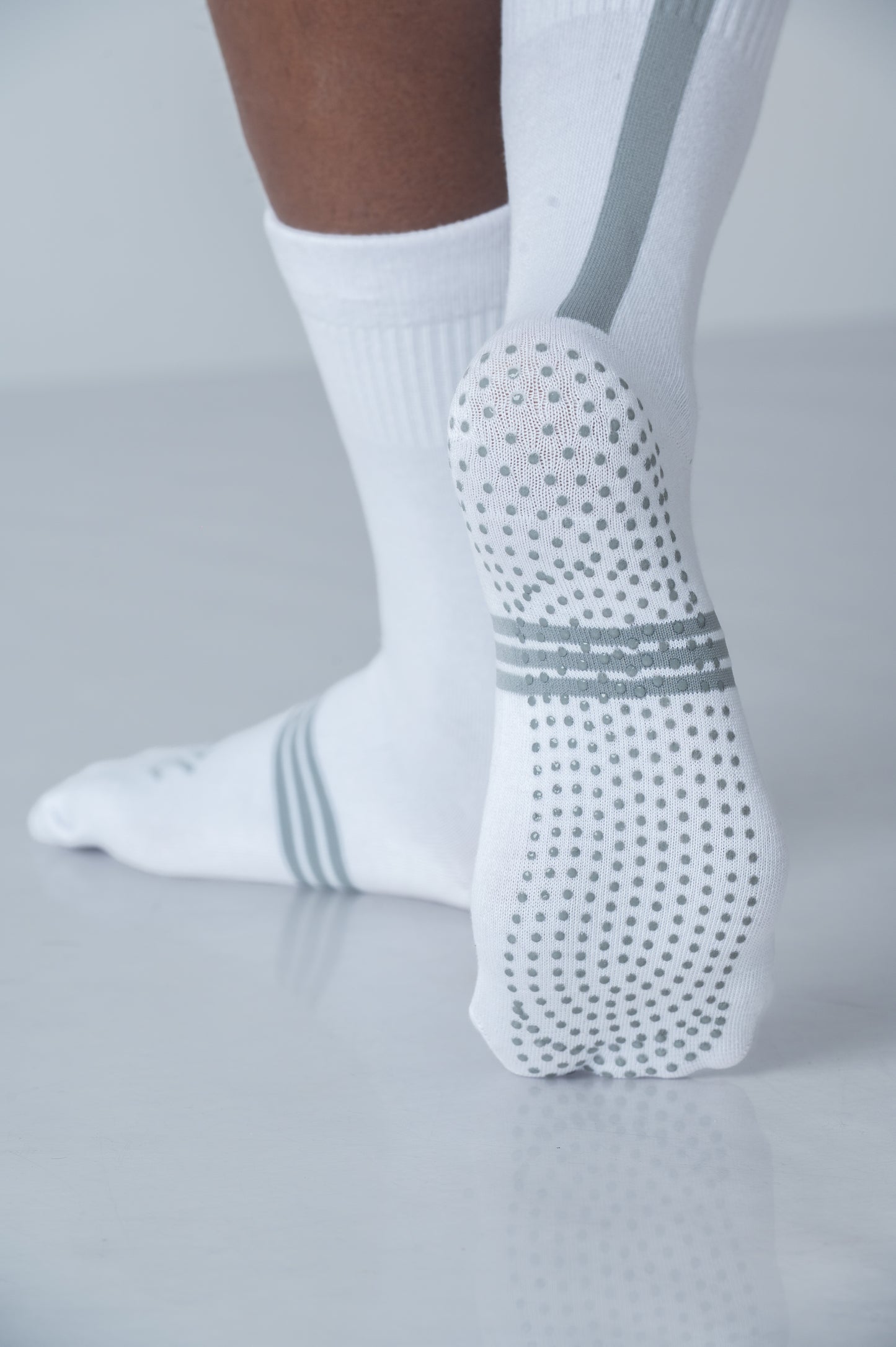 F10 Daily Wear Half Sock With Grip (White)