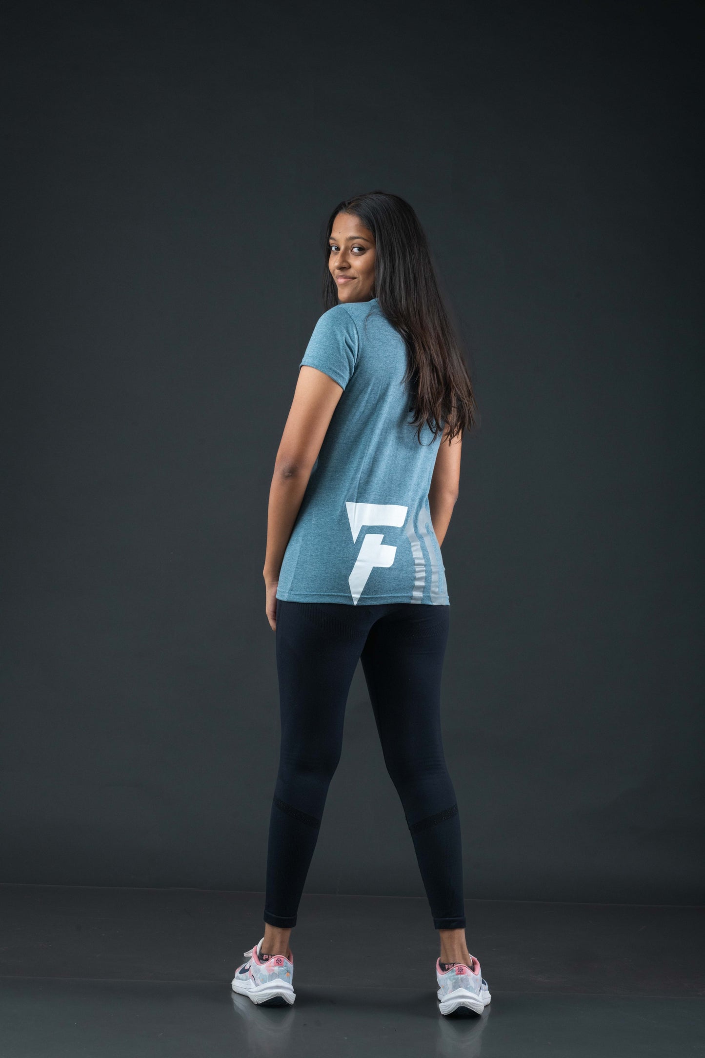 F10 Basics Ladies' T-Shirt - Light Blue