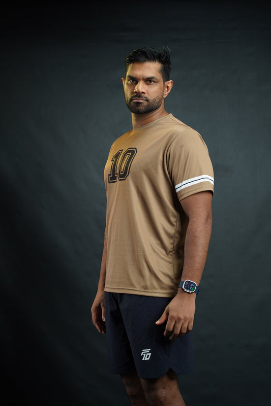 F10 Collection - 10s Club - T-Shirt - Brown (Unisex)