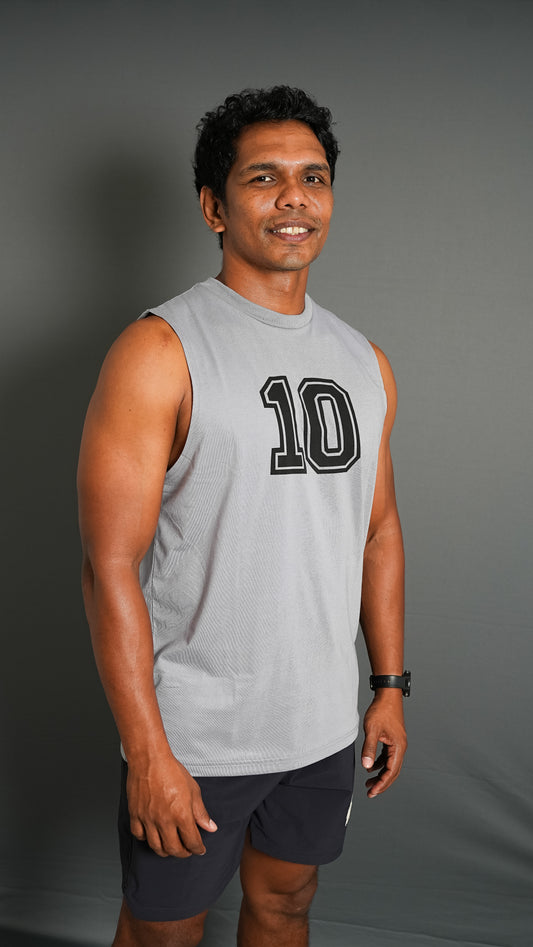 F10 Collection - 10s Club - Tank Top - Grey (Unisex)