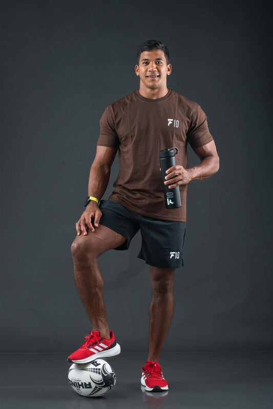 F10 Basics T-Shirt - Brown