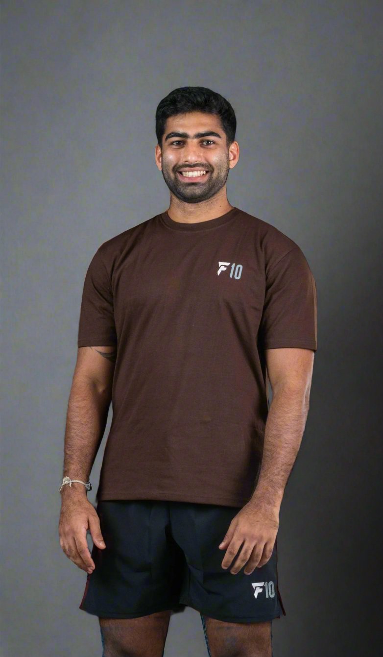 F10 Basics T-Shirt - Brown