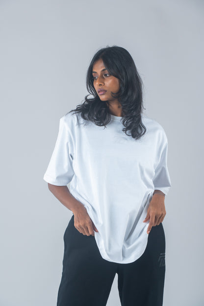 F10 Classic Oversized Top  - White