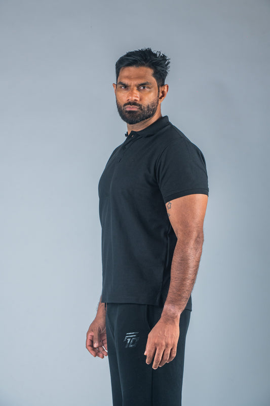 F10 Classic Everyday Polo - Black