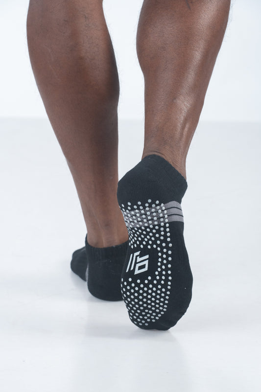F10 Athlete Ankle Grip Socks - Black